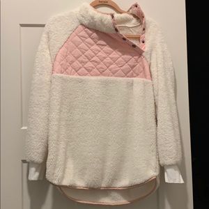 Pink and cream SOFT as can be sweater!!!